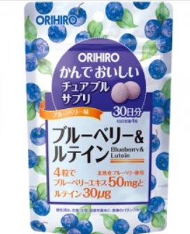 ORIHIRO(オリヒロ)　かんでおいしいチュアブルサプリ　ブルーベリー＆ルテイン