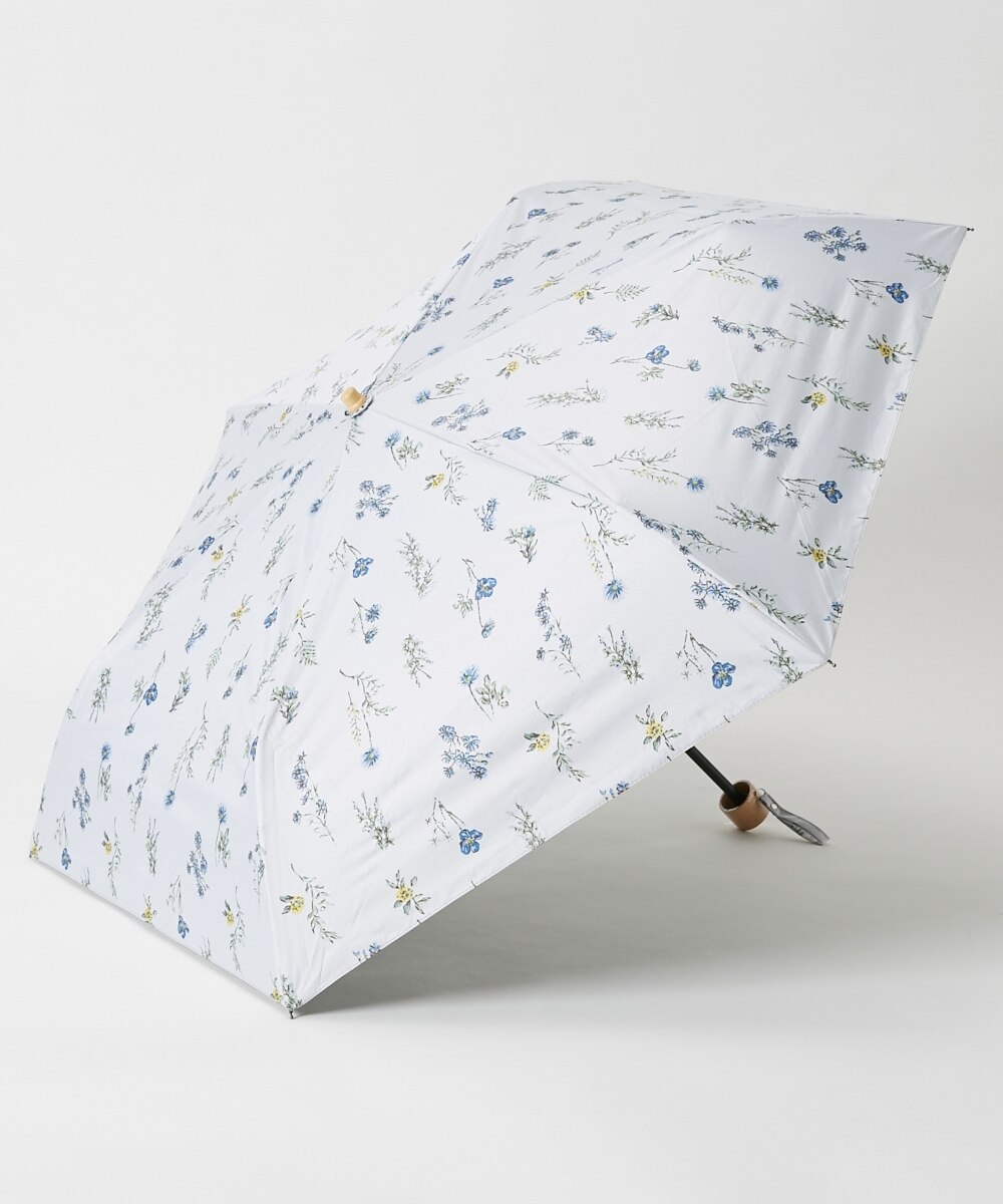 ボタニカル柄折りたたみ日傘（晴雨兼用）